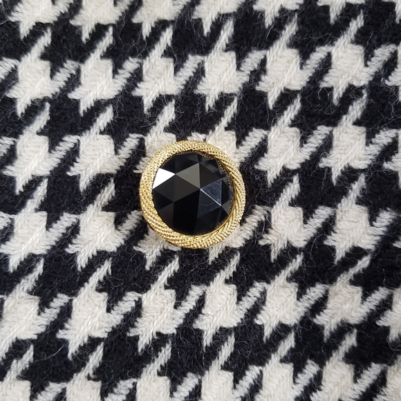 Vintage Jones New York Pure Wool Houndstooth Jacket - Picture 9 of 11